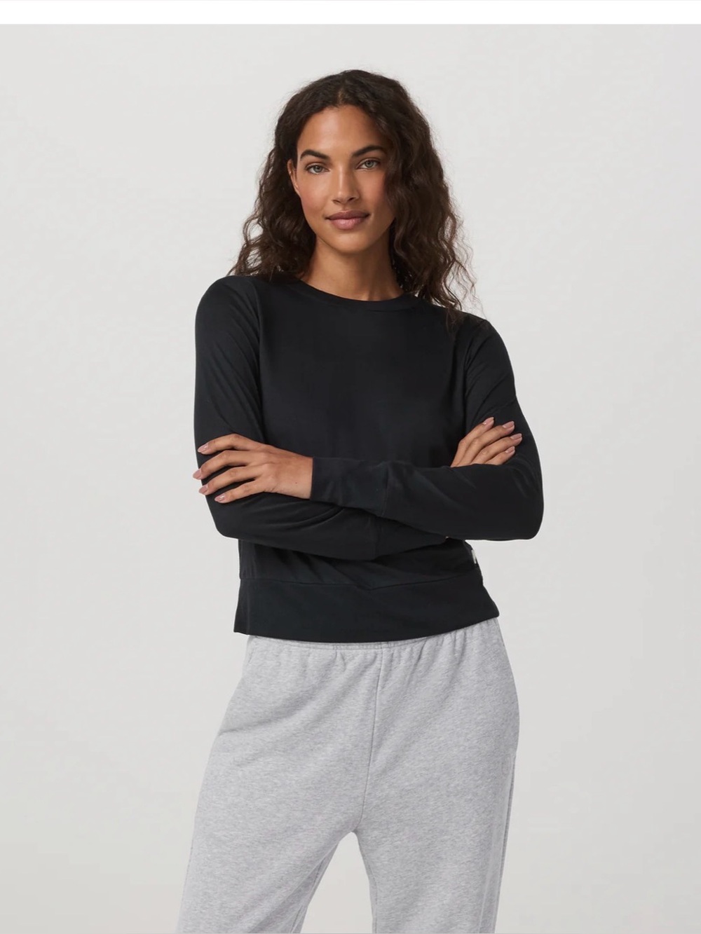 Vuori Women’s Daydream Crew Black Small NWOT